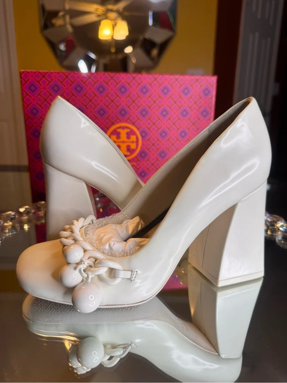 NWT Tory Burch Women's Addison High Block Heel Pumps. Size 5.5